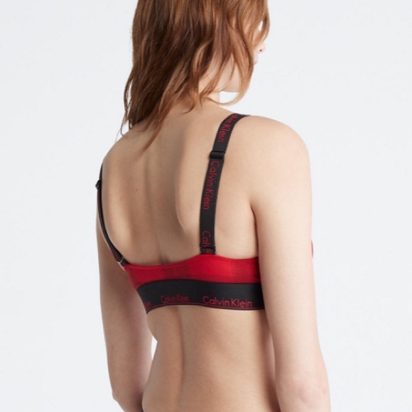 🆕 Calvin Klein Modern Cotton Crossback Unlined Bralette • Size Medium - Picture 3 of 10